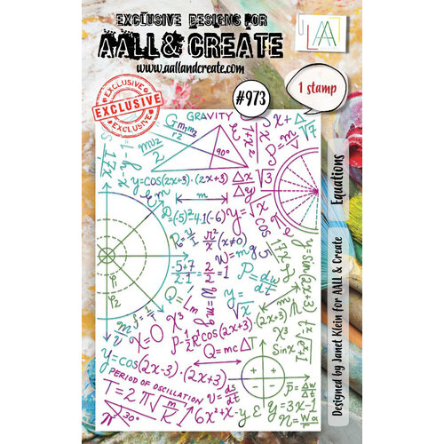 AALL and Create - Clear Photopolymer Stamps - Equations 1 AALL and Create - Clear Photopolymer Stamps - Equations