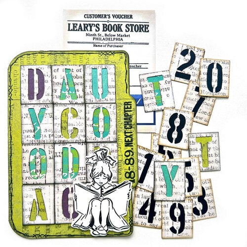 Elizabeth Craft Designs - La Dolce Vita Collection - Dies - Stencil Alphabet