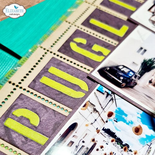 Elizabeth Craft Designs - La Dolce Vita Collection - Dies - Stencil Alphabet