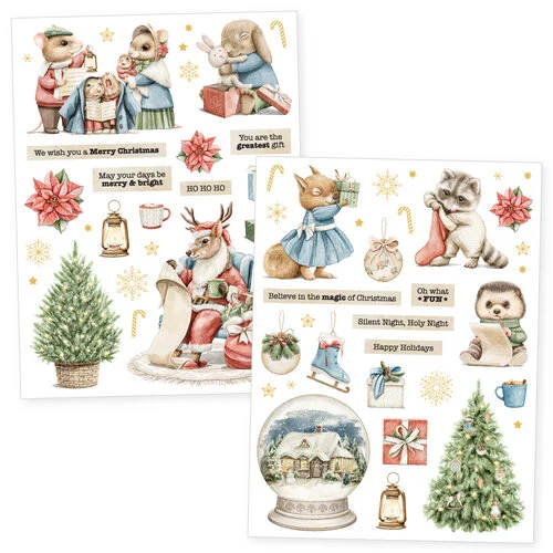 Scrapbook.com - Christmas Animals II - Rub-On Transfers - 6x8 - 2 Sheets 1 Scrapbook.com - Christmas Animals II - Rub-On Transfers - 6x8 - 2 Sheets