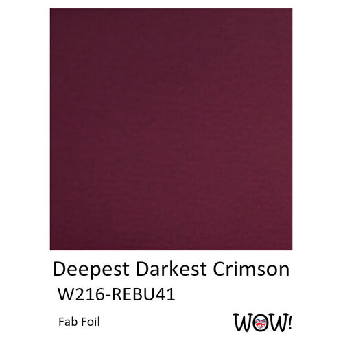 WOW! - Fab Foil - Deepest Darkest Crimson
