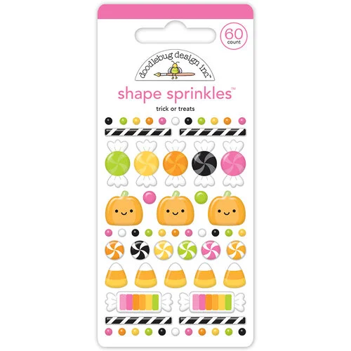Doodlebug Design - Hey Pumpkin Collection - Shape Sprinkles - Trick Or Treats 1 Doodlebug Design - Hey Pumpkin Collection - Shape Sprinkles - Trick Or Treats