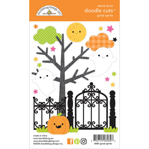 Doodlebug Design - Hey Pumpkin Collection - Doodle Cuts - Metal Dies - Good Spirits