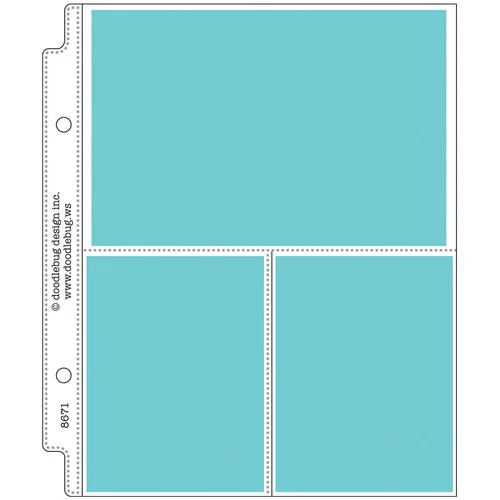Doodlebug Design - Monochromatic Collection - Mini Album Protectors - Combo