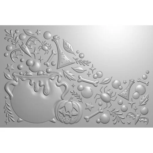 Crafter's Companion - 3D Embossing Folder - Bubbling Cauldron