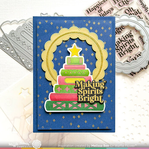 Waffle Flower Crafts - Die-N-Stencil - Merry Bookmas 3 Waffle Flower Crafts - Die-N-Stencil - Merry Bookmas