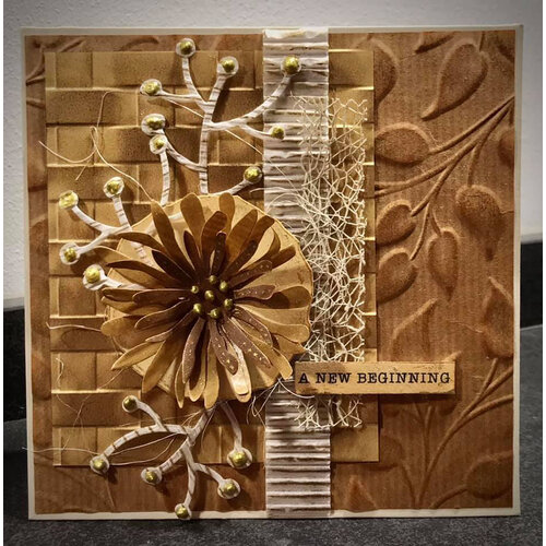 Lisa Horton Crafts - 3D Embossing Folder - Pretty Leaves 2 Lisa Horton Crafts - 3D Embossing Folder - Pretty Leaves