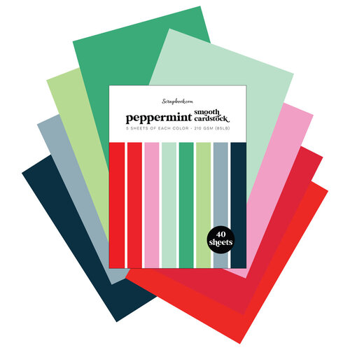 Scrapbook.com - Peppermint - Smooth Cardstock Paper Pad - 6x8 - 40 Sheets