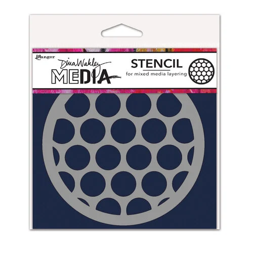Ranger Ink - Dina Wakley - Stencils - Big Circles Coaster 1 Ranger Ink - Dina Wakley - Stencils - Big Circles Coaster