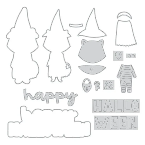 Scrapbook.com - Spooky Critters - Halloween - Decorative Die Sets & Rub-Ons 9 Scrapbook.com - Spooky Critters - Halloween - Decorative Die Sets & Rub-Ons