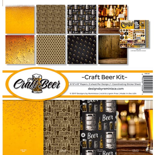 Reminisce - Craft Beer Collection - 12 x 12 Collection Kit 1 Reminisce - Craft Beer Collection - 12 x 12 Collection Kit