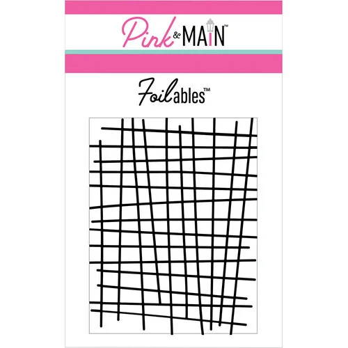 Pink and Main - Cheerfoil Collection - Foilable Panels - Crosshatch 1 Pink and Main - Cheerfoil Collection - Foilable Panels - Crosshatch
