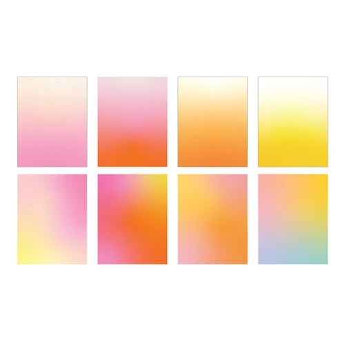 Scrapbook.com - Ombre - Patterned Cardstock Paper Pad - Double Sided - 6x8 - 40 Sheets