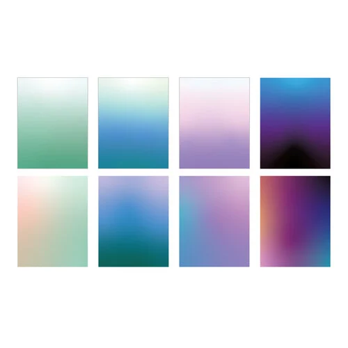 Scrapbook.com - Ombre - Patterned Cardstock Paper Pad - Double Sided - 6x8 - 40 Sheets