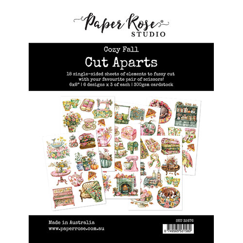 Paper Rose - Cozy Fall Collection - Cut Aparts