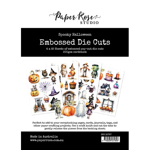 Paper Rose - Spooky Halloween Collection - Embossed Die Cuts 1 Paper Rose - Spooky Halloween Collection - Embossed Die Cuts
