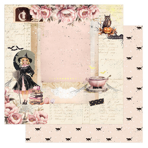 Prima - Magic Spell Collection - 12 x 12 Double Sided Paper - Haunted 1 Prima - Magic Spell Collection - 12 x 12 Double Sided Paper - Haunted