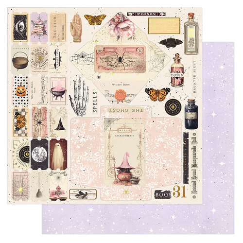 Prima - Magic Spell Collection - 12 x 12 Double Sided Paper - Found Objects 1 Prima - Magic Spell Collection - 12 x 12 Double Sided Paper - Found Objects
