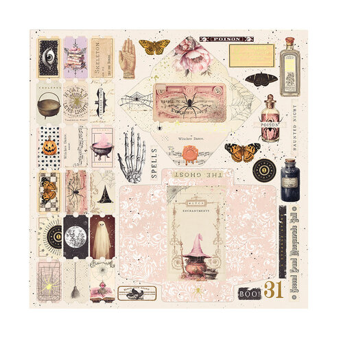 Prima - Magic Spell Collection - 12 x 12 Double Sided Paper - Found Objects 2 Prima - Magic Spell Collection - 12 x 12 Double Sided Paper - Found Objects