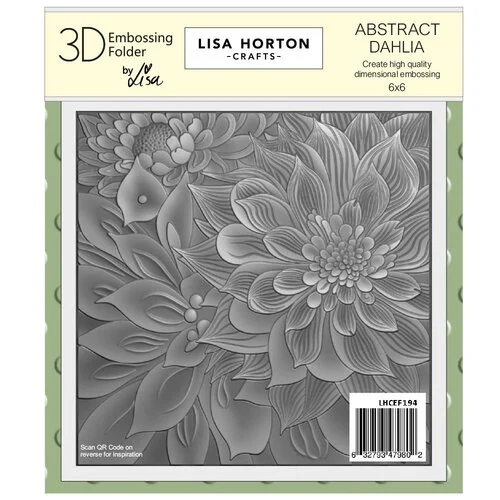 Lisa Horton Crafts - 3D Embossing Folder - Abstract Dahlia