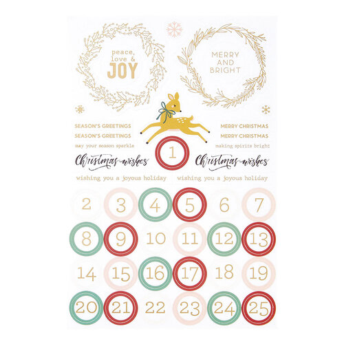 Spellbinders - Rosie's Studio - Oh Joyful Day Collection - Clear Sticker Pack 1 Spellbinders - Rosie's Studio - Oh Joyful Day Collection - Clear Sticker Pack