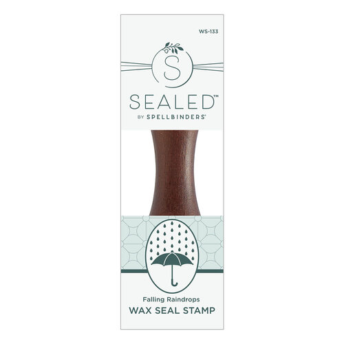 Spellbinders - Falling Leaves Collection - Wax Seal Stamp - Falling Raindrops 3 Spellbinders - Falling Leaves Collection - Wax Seal Stamp - Falling Raindrops