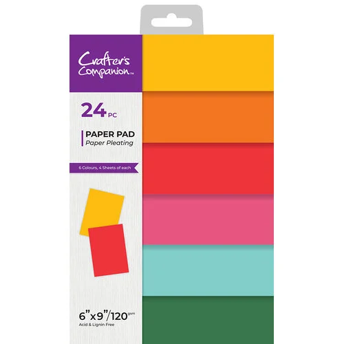 Crafter's Companion - 6 x 9 Paper Pad - Paper Pleating