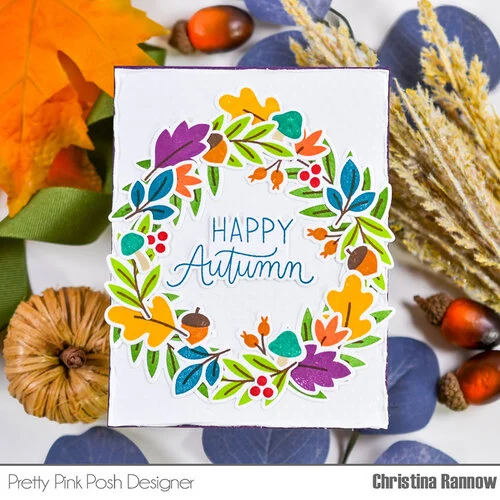 Pretty Pink Posh - Layering Stencils - Solid Leaf Foliage