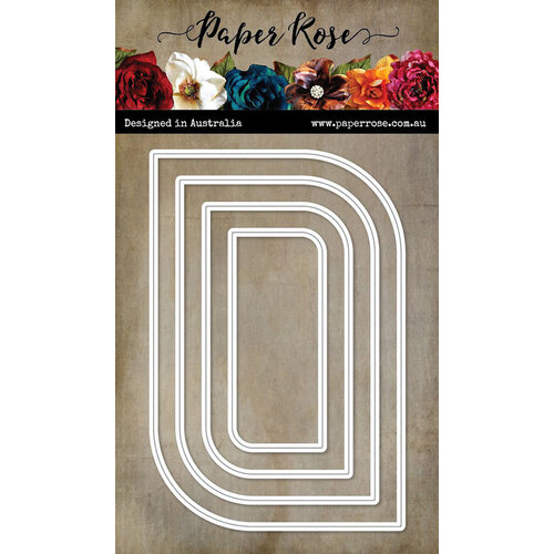 Paper Rose - Dies - Nesting Curved Rectangles 1 Paper Rose - Dies - Nesting Curved Rectangles
