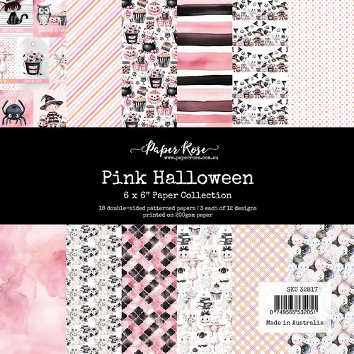 Paper Rose - Pink Halloween Collection - 6 x 6 Paper Pack