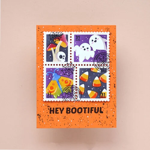 Waffle Flower Crafts - Postage Collage Collection - Stencils - Spooktacular 3 Waffle Flower Crafts - Postage Collage Collection - Stencils - Spooktacular