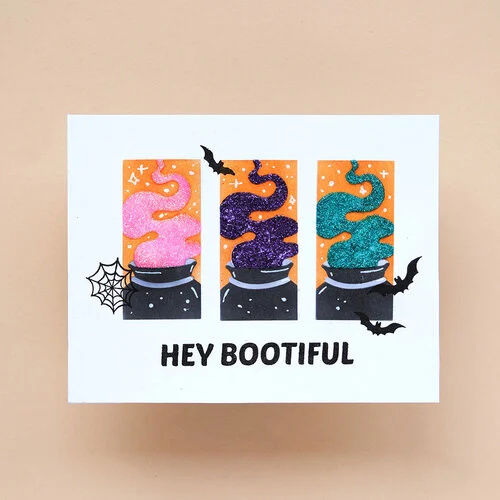 Waffle Flower Crafts - Postage Collage Collection - Stencils - Spooktacular 4 Waffle Flower Crafts - Postage Collage Collection - Stencils - Spooktacular