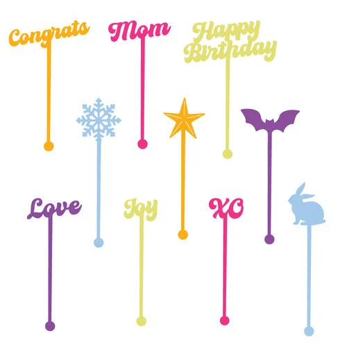 Scrapbook.com - Decorative Die Set - Bouquet Picks