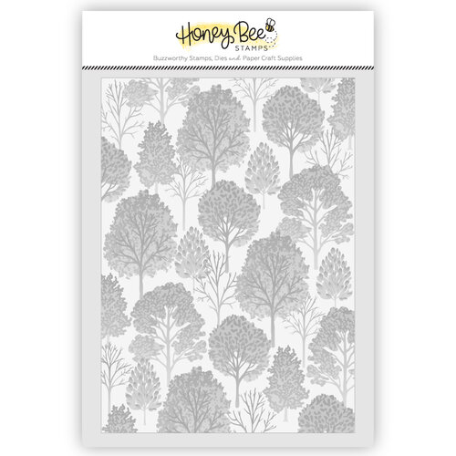 Honey Bee Stamps - Falloween Collection - 3D Embossing Folder - Fall Forest 1 Honey Bee Stamps - Falloween Collection - 3D Embossing Folder - Fall Forest
