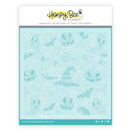 Honey Bee Stamps - Falloween Collection - Stencils - Happy Haunting 1 Honey Bee Stamps - Falloween Collection - Stencils - Happy Haunting
