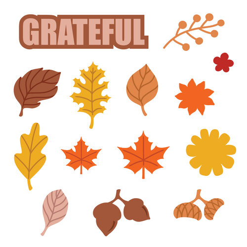 Scrapbook.com - Decorative Die Set - Autumn Leaves & Stitching Patterns