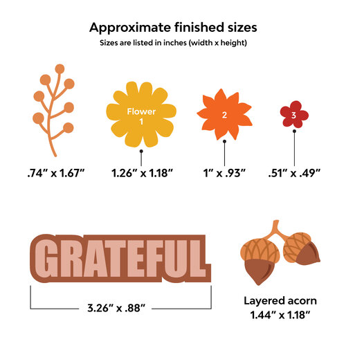 Scrapbook.com - Decorative Die Set - Autumn Leaves & Stitching Patterns