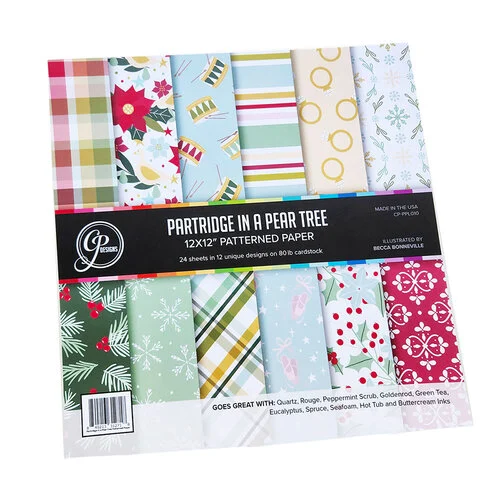 Catherine Pooler Designs - Holiday Magic Collection - 12 x 12 Paper Pack - Partridge in a Pear Tree