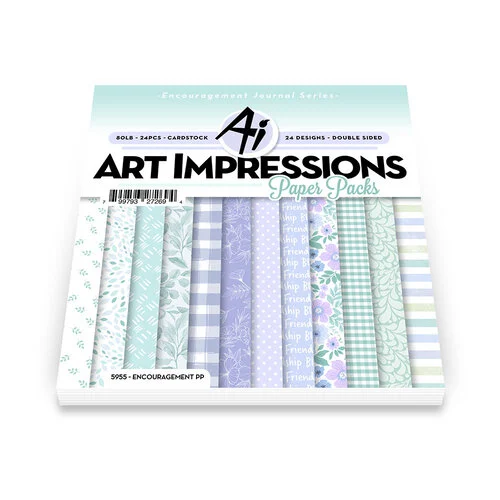 Art Impressions - 6 x 6 Paper Pack - Encouragement 1 Art Impressions - 6 x 6 Paper Pack - Encouragement