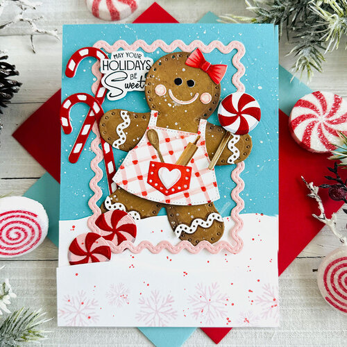 Papertrey Ink - Metal Dies - In Stitches - Gingerbread Builder 4 Papertrey Ink - Metal Dies - In Stitches - Gingerbread Builder