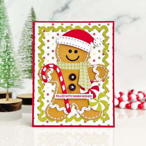 Papertrey Ink - Metal Dies - In Stitches - Gingerbread Builder 5 Papertrey Ink - Metal Dies - In Stitches - Gingerbread Builder