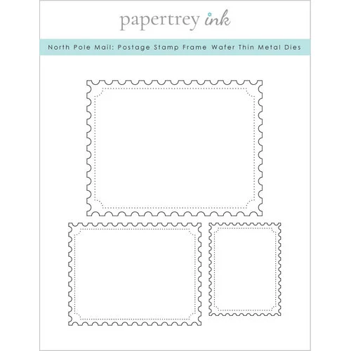 Papertrey Ink - Metal Dies - North Pole Mail - Postage Stamp Frame Post Card 1 Papertrey Ink - Metal Dies - North Pole Mail - Postage Stamp Frame Post Card