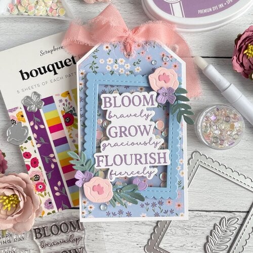 Scrapbook.com - Bouquet - Patterned Cardstock Paper Pad - Double Sided - 6x8 - 40 Sheets 17 Scrapbook.com - Bouquet - Patterned Cardstock Paper Pad - Double Sided - 6x8 - 40 Sheets