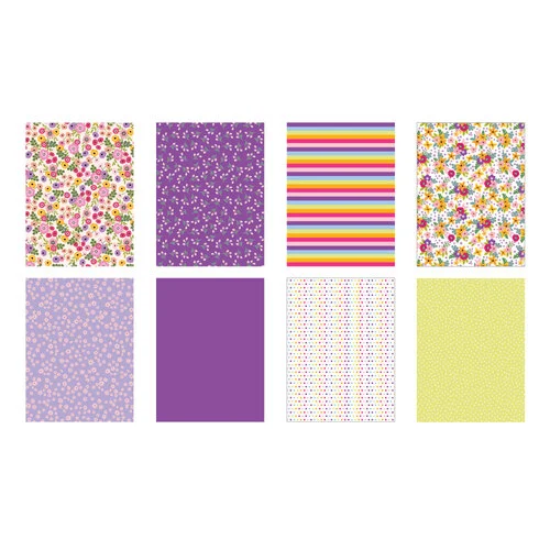 Scrapbook.com - Bouquet - Patterned Cardstock Paper Pad - Double Sided - 6x8 - 40 Sheets