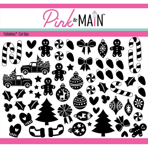 Pink and Main - Cheerfoil Collection - Foilable Cut Ups - Cute Christmas 1 Pink and Main - Cheerfoil Collection - Foilable Cut Ups - Cute Christmas