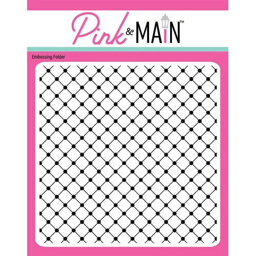 Pink and Main - Embossing Folder - Quilted