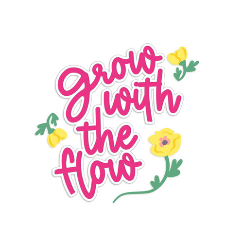Scrapbook.com - Decorative Die Set - Grow With the Flow