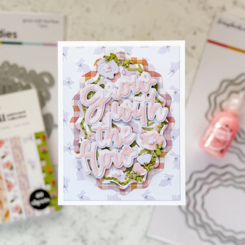 Scrapbook.com - Decorative Die Set - Grow With the Flow