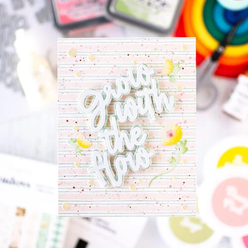 Scrapbook.com - Decorative Die Set - Grow With the Flow