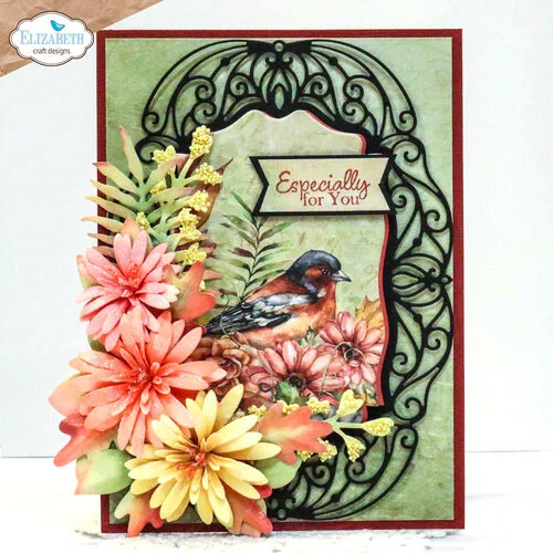 Elizabeth Craft Designs - Autumn Harvest Collection - Dies - Autumn Fancy Frame 4 Elizabeth Craft Designs - Autumn Harvest Collection - Dies - Autumn Fancy Frame
